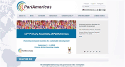 Desktop Screenshot of parlamericas.org